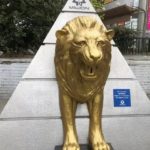 新宿東口広場のライオン像『みらいおん』：JR新宿駅「ミライナタワー改札」からの徒歩ルートでの行き方（アクセス）について